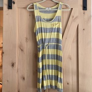 Olive & Oak (S) yellow/gray striped tank dress (SOFT!)